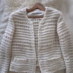 IRO Cream Textured Blazer
